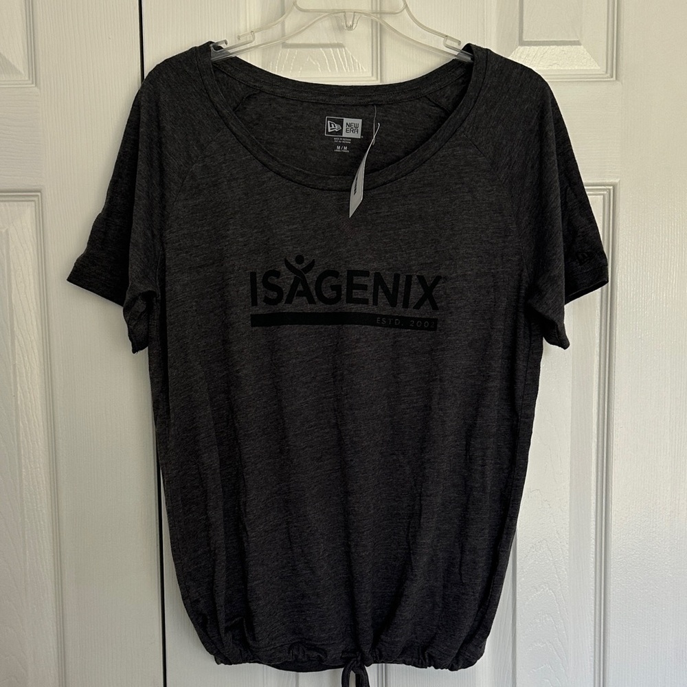 New Era Isagenix Charcoal Gray Women's Tee